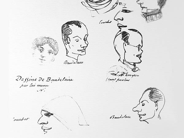 Courbets Gesicht, erfunden von Baudelaire