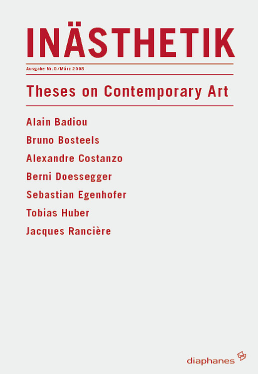 Alain Badiou: Thèses sur l’art contemporain