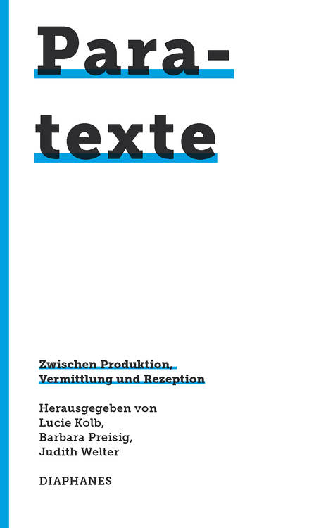 Rachel Mader: Text, Kontext, Paratext